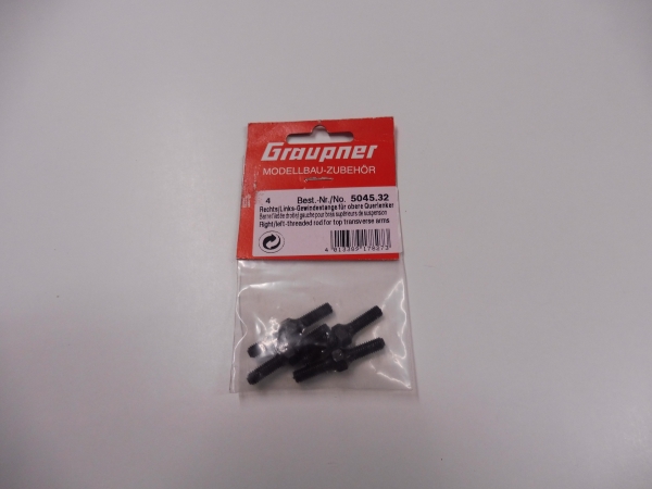 Graupner Bergonzoni Flash 4WD Gewindestange Rechts/Links für Obere Querlenker #5045.32