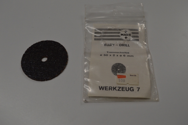 Graupner Baby Drill cutting disc 50x2mm / bore 6mm #538