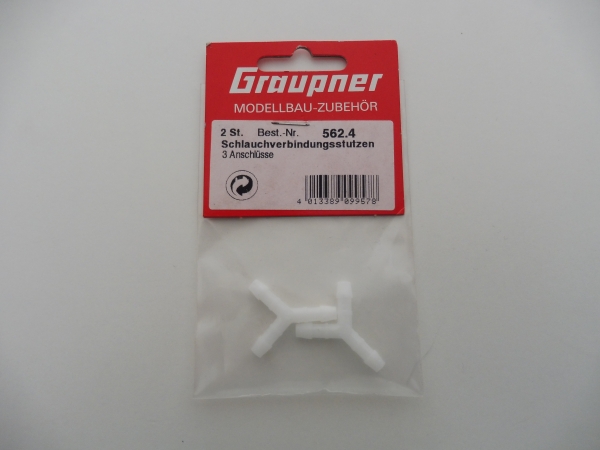 Graupner hose connector 4mm, Y-piece # 562.4