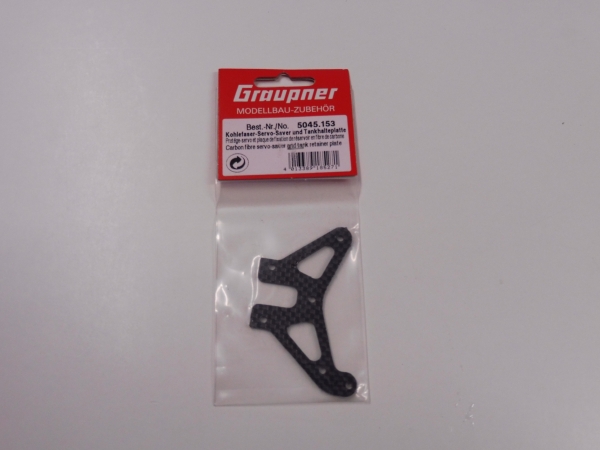 Graupner Bergonzoni Flash 4WD carbon fiber servo saver plate # 5045.153