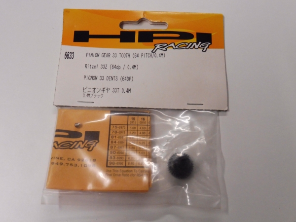 HPI Pinion 33T | 65dp / 0.4M #6633