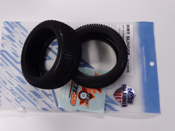 Jetko Dirt Slinger Soft Buggy Tires (without inserts) #JK1005S