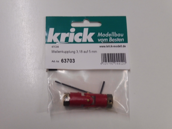 Krick Wellenkupplung 3,18 & 5,0 mm #63703