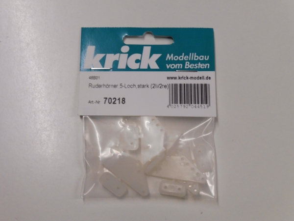 Krick control horns, 5-hole, strong, 4 pieces # 70218