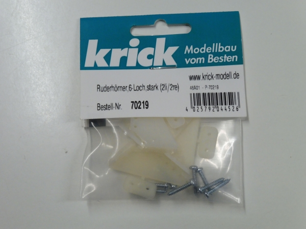 Krick control horns, 6-hole, strong, 2 pieces # 70219