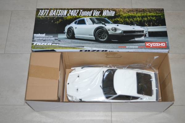 Kyosho FAZER MK2 1971 Dastun 240Z Tuned Withe | Readyset #34427T1