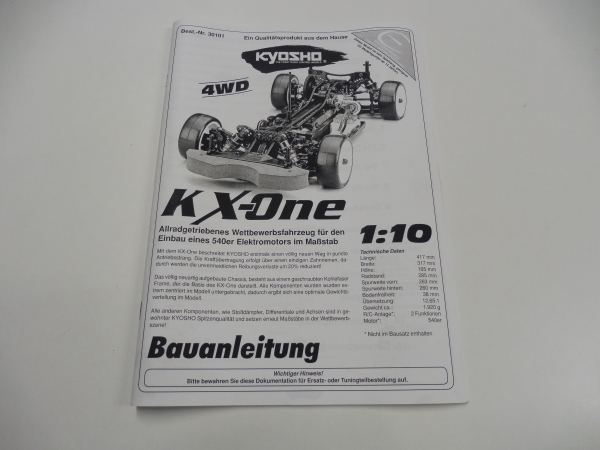 Kyosho KX-One Manual