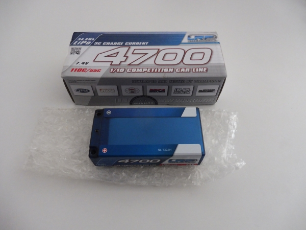 LRP LIPO 1/10 COMPETITION CAR LINE SHORT SUBC HARDCASE 4700 #430214