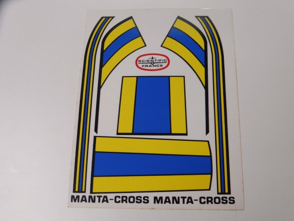 Mantua Manta Cross decal sheet #20009