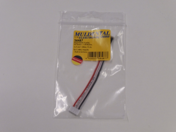 Muldental adapter cable | 4-pole | XH plug EH socket 3s # 56487