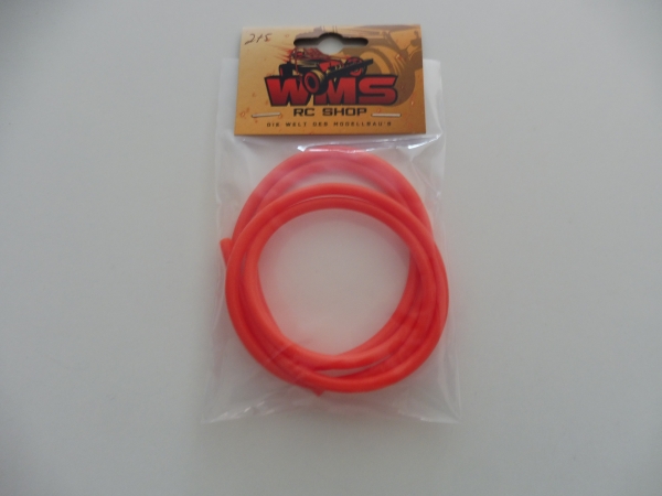 Fuel hose orange 2x5mm, 1m