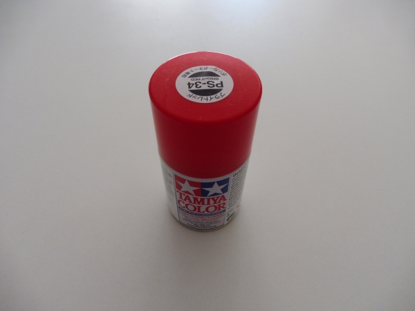 Tamiya Polycarbonat Spray PS-34 Bright Red #86034