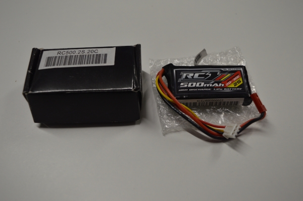 Lipo Akku | 2S | 7,4V | BEC | 500mAh #RC500.2S.20C