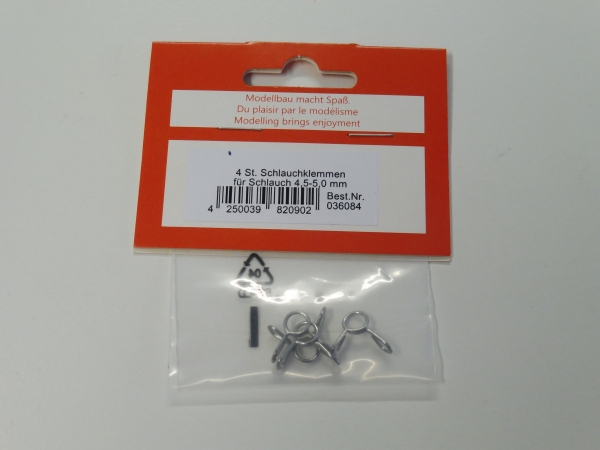 REM hose clamps 4.5-5.0mm | 4 pieces #36084