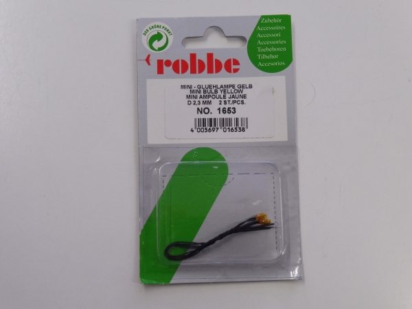 Robbe mini light bulb yellow 2,3mm | 2 pieces # 1653