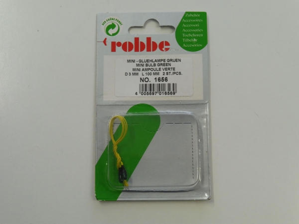 Robbe Mini Light Bulb Green 3.0mm | 2 pieces # 1656