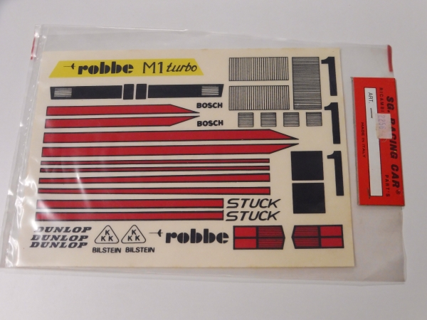 Robbe SG BMW M1 Turbo | 1:12 | Decal sheet #2256