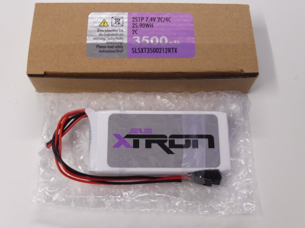 SLS XTRON LiPo receiver battery | 7.4V | 2C/4C | 2S1P | 3500mAh #SLSXT3500212RTX