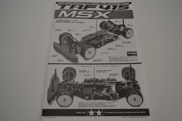 Tamiya TRF 415 MSX Bauanleitung #1054419