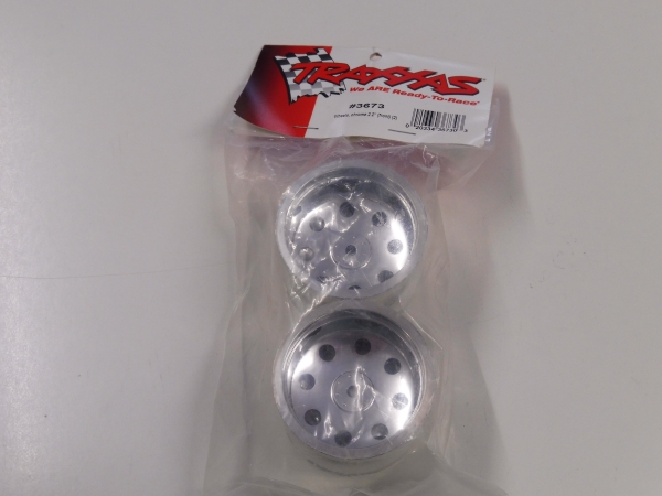 Traxxas Chrome rims front 2.2 "# 3673