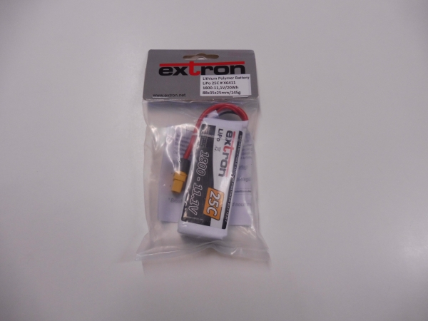 Extron Lipo 11.1V | 1800mAh | 25C # X6411