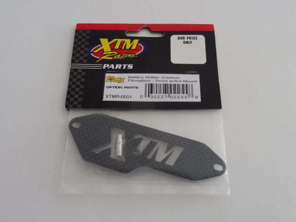 XTM Rage Battery Holder Carbon/Fiberglass 2mm #XTMR-0001