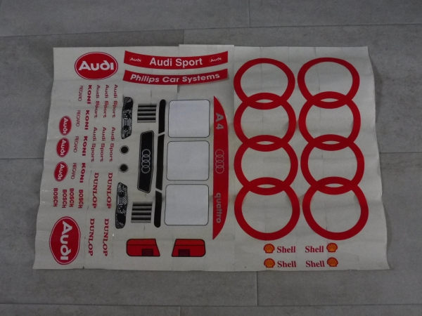 Wms Rc Shop Yankee Audi Decal Sheet Original 1 4